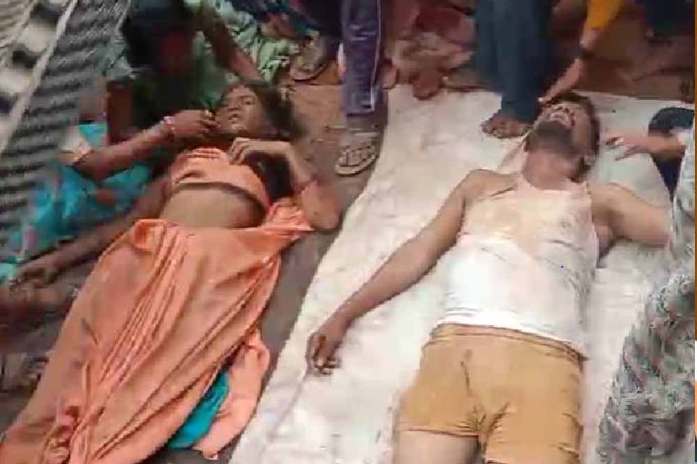 जबलपुर में मकान की दीवार गिरी, दंपती की मौत, भाई बोला- आंखों के सामने चली गई भाई-भाभी की जान