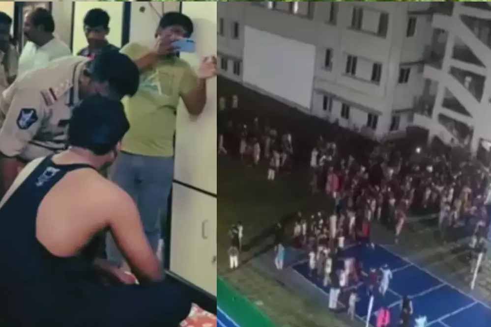 आंध्र प्रदेश में गर्ल्स हॉस्टल के वॉशरूम में खुफिया कैमरा मिलने से  छात्राओं ने विरोध-प्रदर्शन शुरू