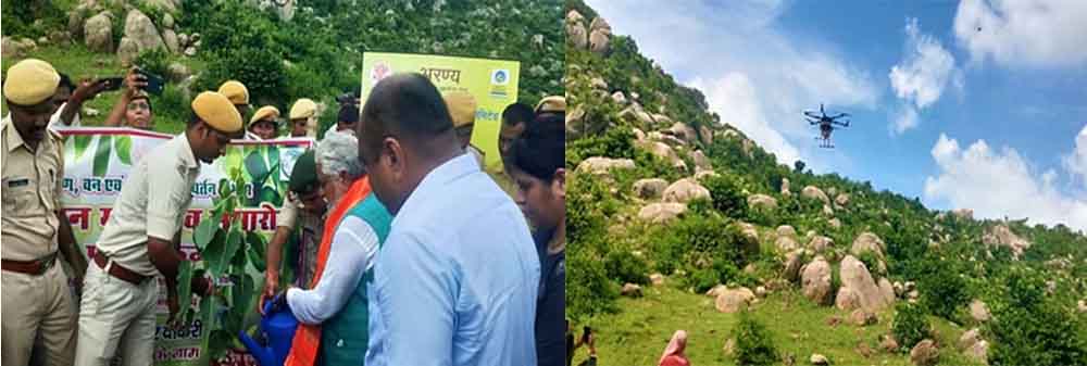बिहार-औरंगाबाद में वृक्ष विहीन पहाड़ों को बना रहे हरा-भरा, सीड बॉल तकनीक का पायलट प्रोजेक्ट शुरू