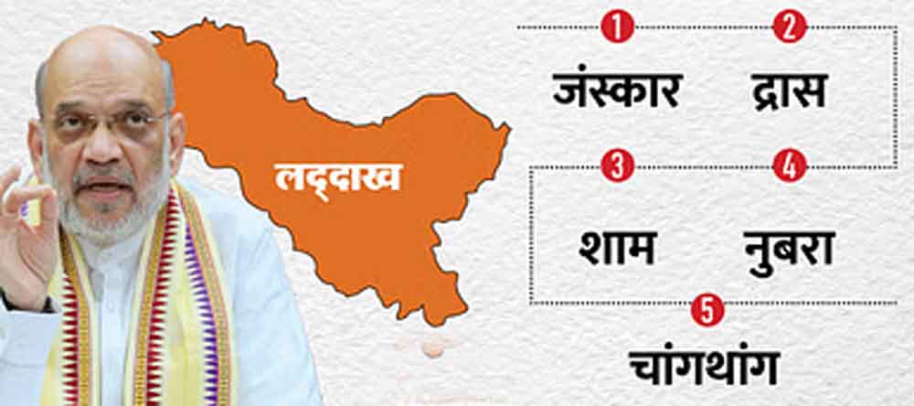 लद्दाख में पांच नए जिले बनाकर लोगों के लिए हरसंभव अवसर पैदा करेंगे, गृह मंत्री अमित शाह ने किया एलान