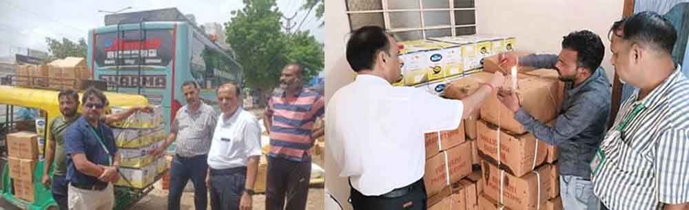 राजस्थान-बीकानेर में बस रुकवाकर 837 लीटर घी सीज, स्वास्थ्य विभाग की टीम ने दुकानों से भरे सैंपल