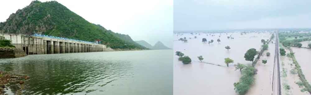 राजस्थान के 75 बड़े और 108 छोटे बांध हुए लबालब, जयपुर संभाग में सबसे ज्यादा बारिश