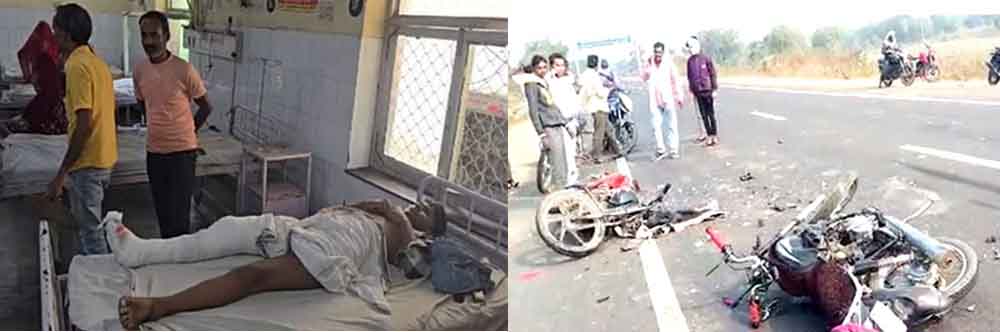 राजस्थान-करौली में दो मोटर साइकिलों में भिड़ंत, एक की मौत और पांच घायल