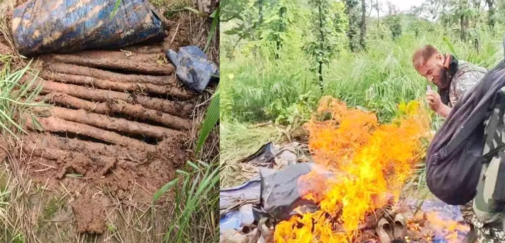 CRPF की बड़ी कार्रवाई: नक्सलियों के खुफिया डंप से बरामद हुई भारी मात्रा में दैनिक सामग्री