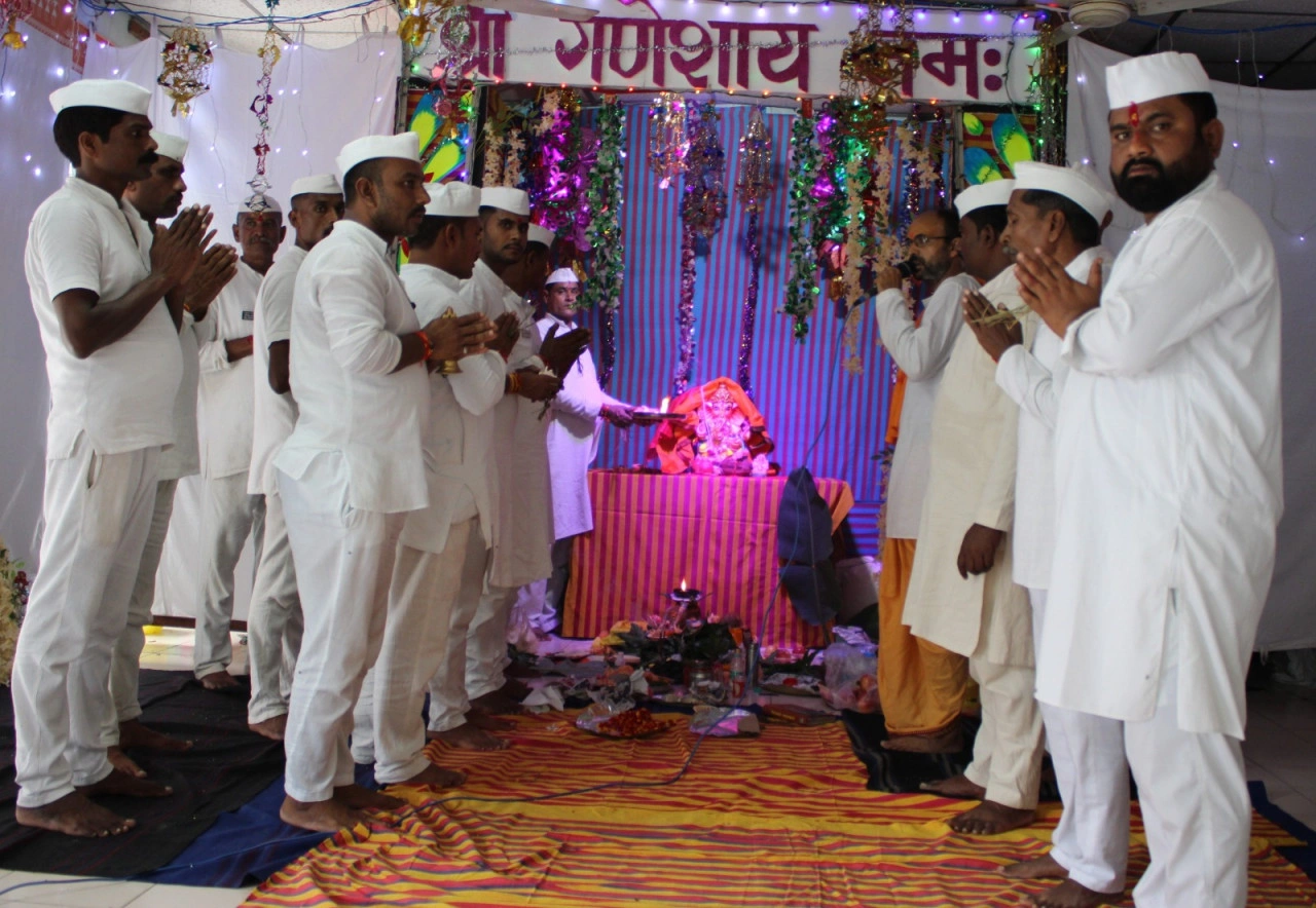 केंद्रीय जेल रायपुर में आध्यात्मिक माहौल संग गणेश उत्सव