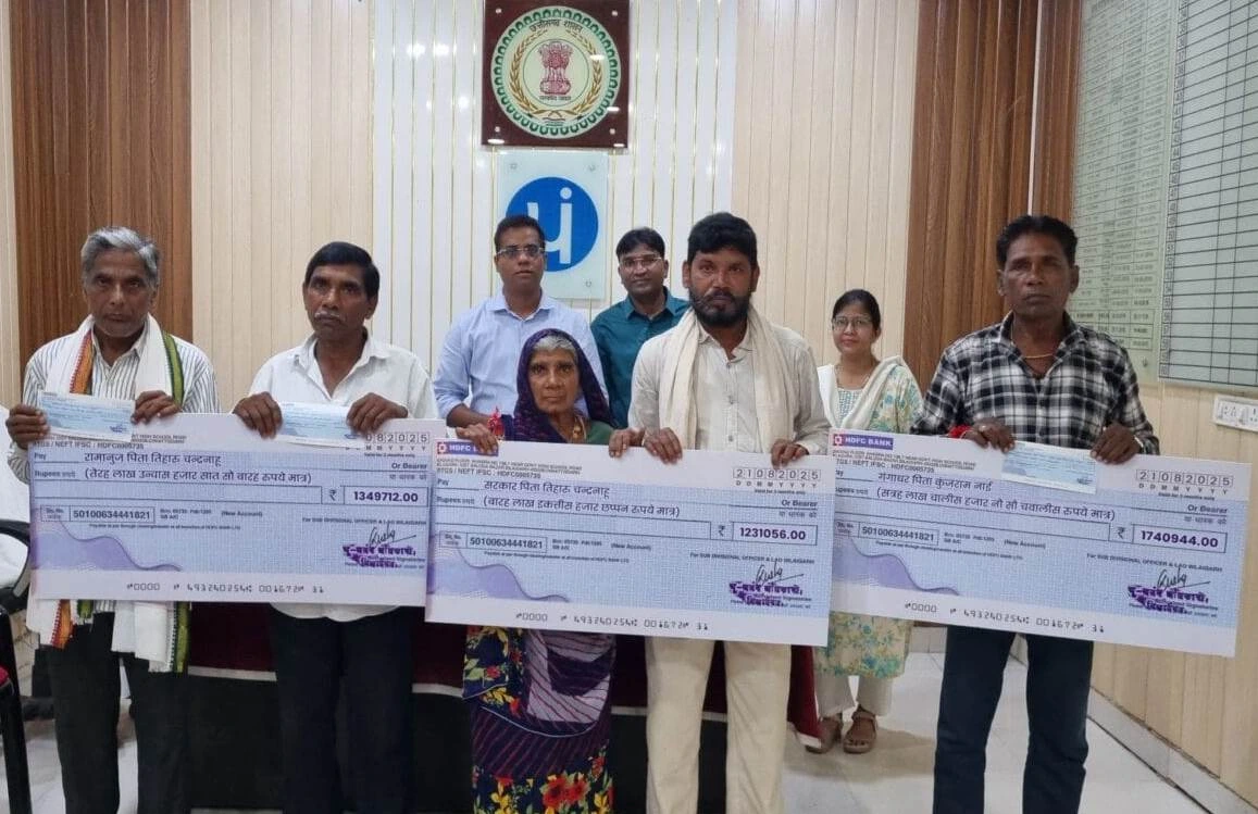 मलूहा किसानों को 25 साल बाद मिला मुआवजा