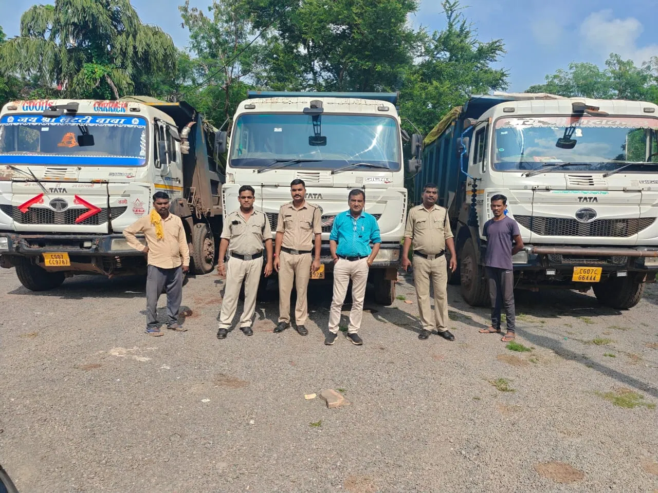 आरंग में अवैध रेत परिवहन पर खनिज विभाग कार्रवाई