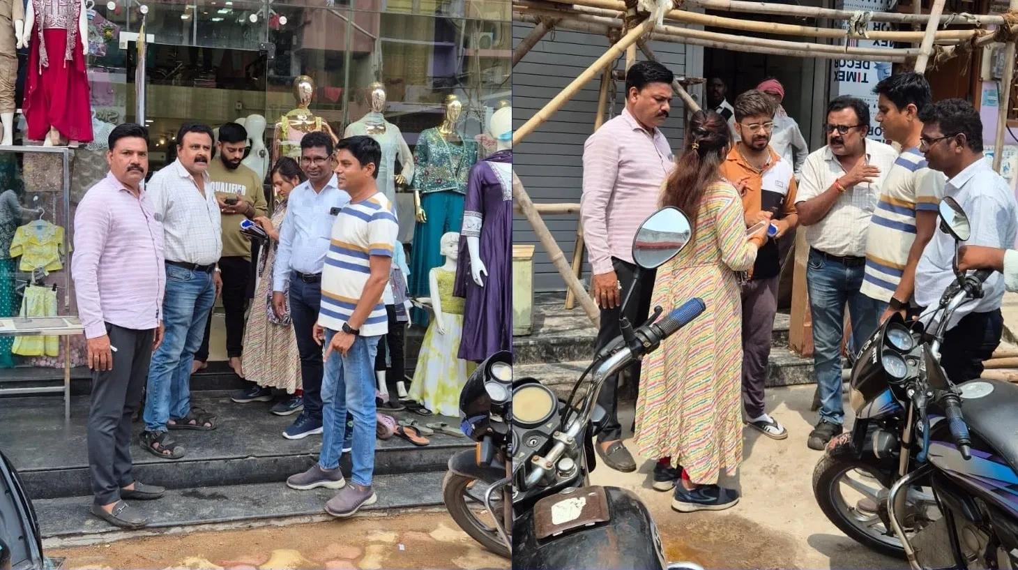 रायपुर: नगर निगम ने 8 कपड़ा दुकानों पर कार्रवाई