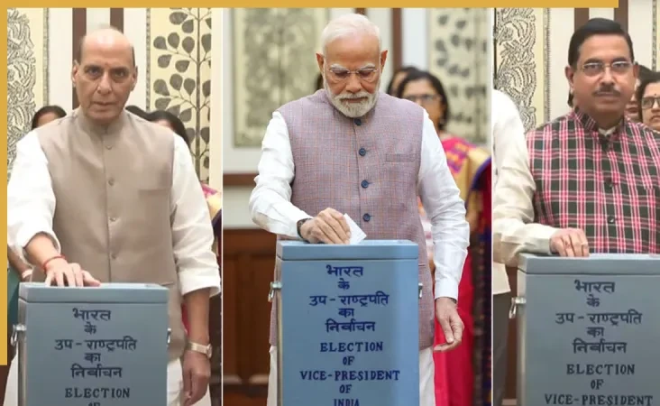 संसद में संपन्न हुआ उपराष्ट्रपति चुनाव 2025 मतदान